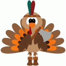 indian turkey holding axe