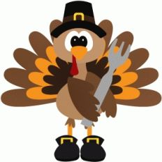 pilgrim turkey with fork
