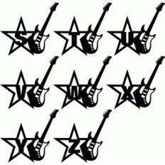 guitar alphabet s-z