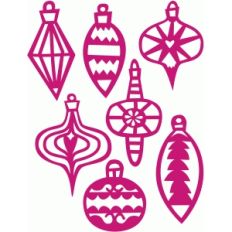 retro christmas tree ornaments