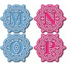 ornate monogram mnop