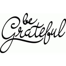 be grateful