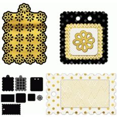 gold gift tag set