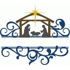 nativity split flourish