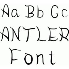 antler font