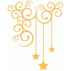 star drop corner flourish