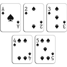 playing cards - spades a-10