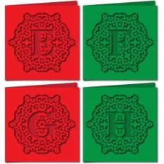 ornate monogram card efgh