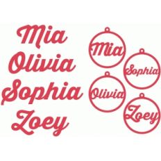 girl name gift tags
