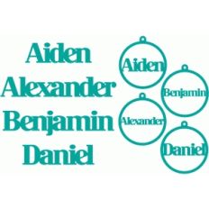 boy name gift tags