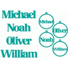 boy name gift tags