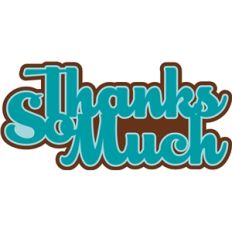 cute thanks so much phrase