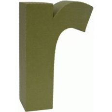 3d lowercase letter block r