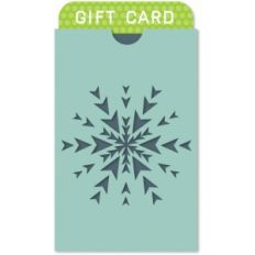 snowflake envelope gift card holder