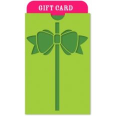 ribbon and bow gift card holder