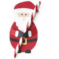 santa candy cane treat holder
