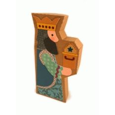 nativity 3d box magi gold coffer