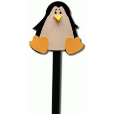 penguin pencil-straw topper