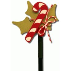 holly pencil-straw topper