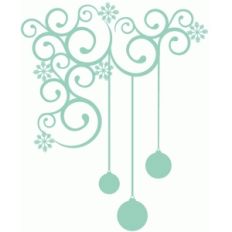 bauble drop corner flourish