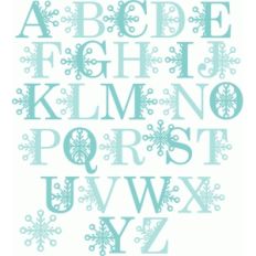 snowflake monograms uppercase