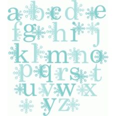 snowflake monograms lowercase