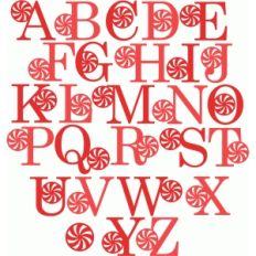peppermint monograms uppercase