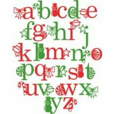 holiday monograms lowercase