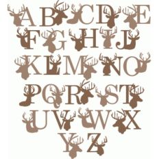deer uppercase monograms