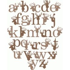 deer lowercase monograms