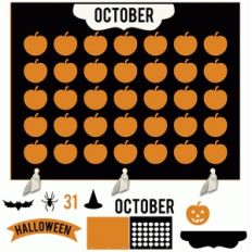 my life calendar page—october