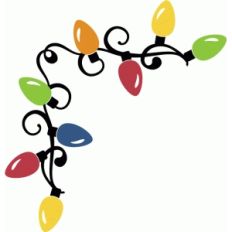 christmas lights corner borders