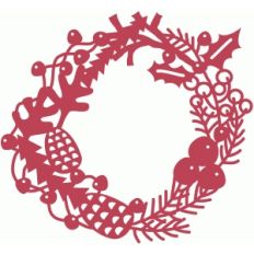 winter nature festive wreath