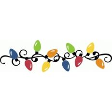 large christmas light border