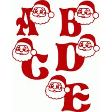 santa claus alphabet a-e