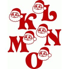 santa claus alphabet k-o