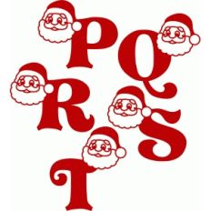 santa claus alphabet p-t
