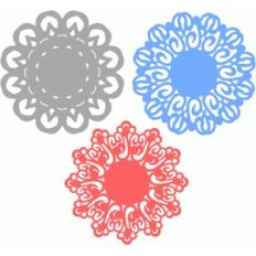 winter doilies set