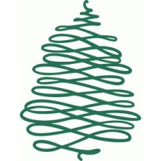 xmas tree scribble