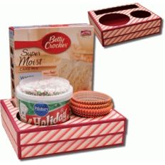 3d cake set with cupcake slot