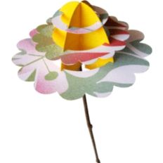 3D flower scalloped