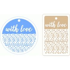 knitted gift tags
