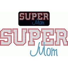 super mom rhinestones