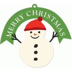 merry christmas snowman