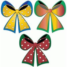 double bows - polka dot