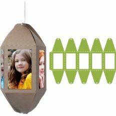 5 photo family ornament
