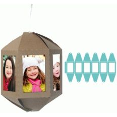 6 photo family ornament