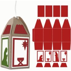 nativity 4 sided ornament