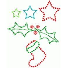 rhinestone - 4 christmas shapes