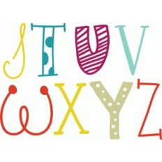 quirky letter set 4